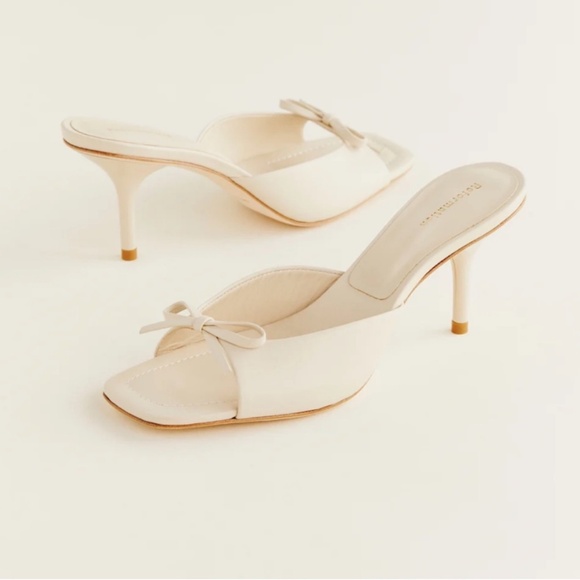 Reformation Shoes - REFORMATION Clementine Heeled Mule Sandal